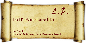 Leif Pasztorella névjegykártya